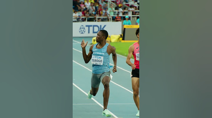 🇧🇼's Letsile Tebogo shuts it down and still runs world U20 record 😮‍💨 #botswana #track #athletics