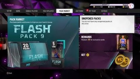 NBA 2K20 Myteam Flash Pack 7/8/9 Locker Code 6