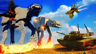 Realistic At-At Star Wars Destruction Teardown Movie