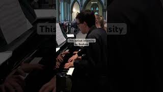 J. Brahms - Hungarian Dance no.4 #piano#pianist#pianoduet#music#classicalmusic#brahms