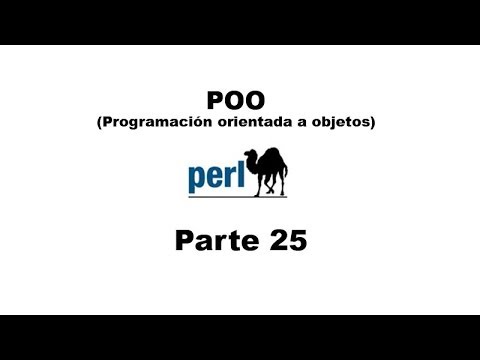 Tutorial de Perl parte 25 - Programación Orientada a Objetos (POO)