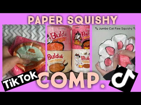 Paper squishy comp! #tiktok #papercraft