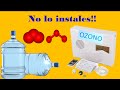 Motivos para no instalar el generador de ozono en tu planta purificadora