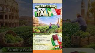 👉 Italy Work Permit 2026 🇮🇹 | Farming Jobs Full Details | Salary ₹1 Lakh | Apply Process Step by Ste