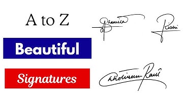 ✅ beautiful signatures | signature ideas | signature style of my name | A to Z Signatures