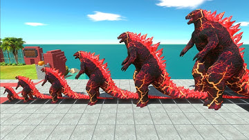 EVOLUTION of New Empire GODZILLA 2014 Size Comparison VS KING KONG Size Comparison - ARBS