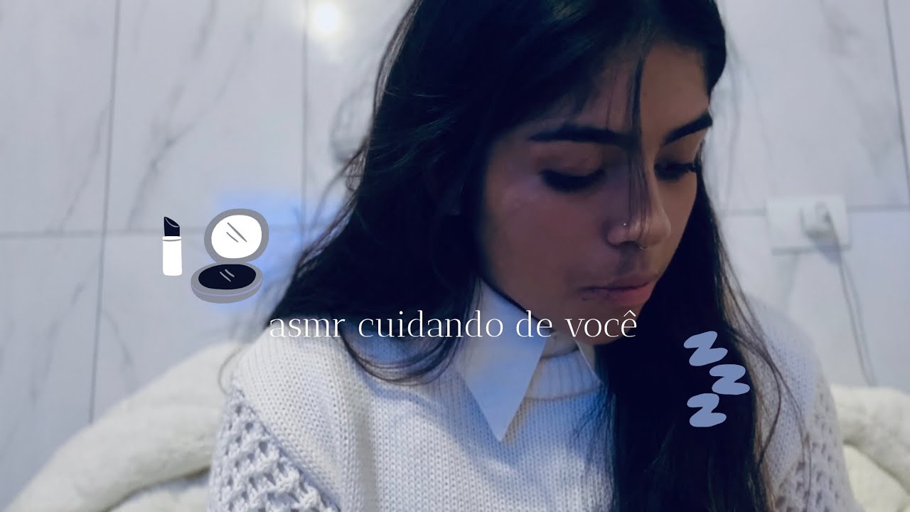 Asmr caseiro: fazendo sua sobrancelha e uma nova make em você no meu estabelecimento
