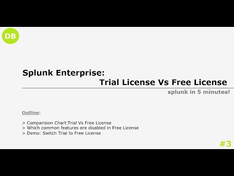 Vidéo: Quels sont les types de licences Splunk ?