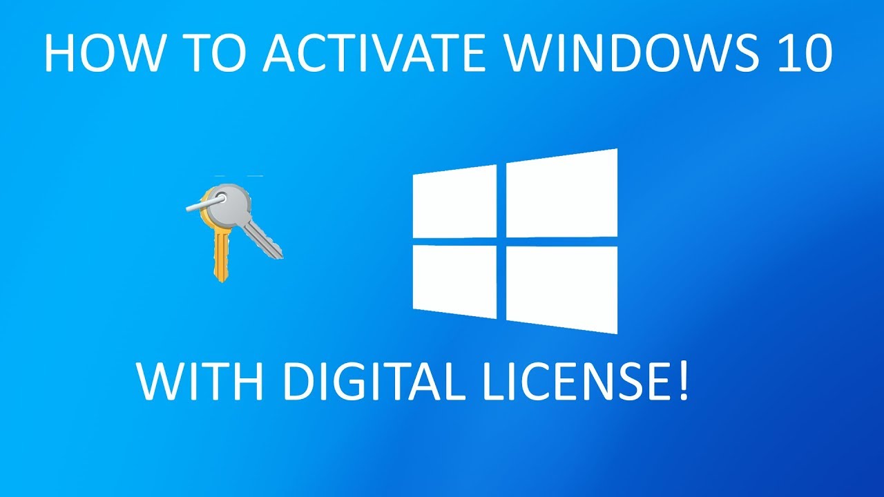 How To Activate Windows 10 With Digital License Permantly Working