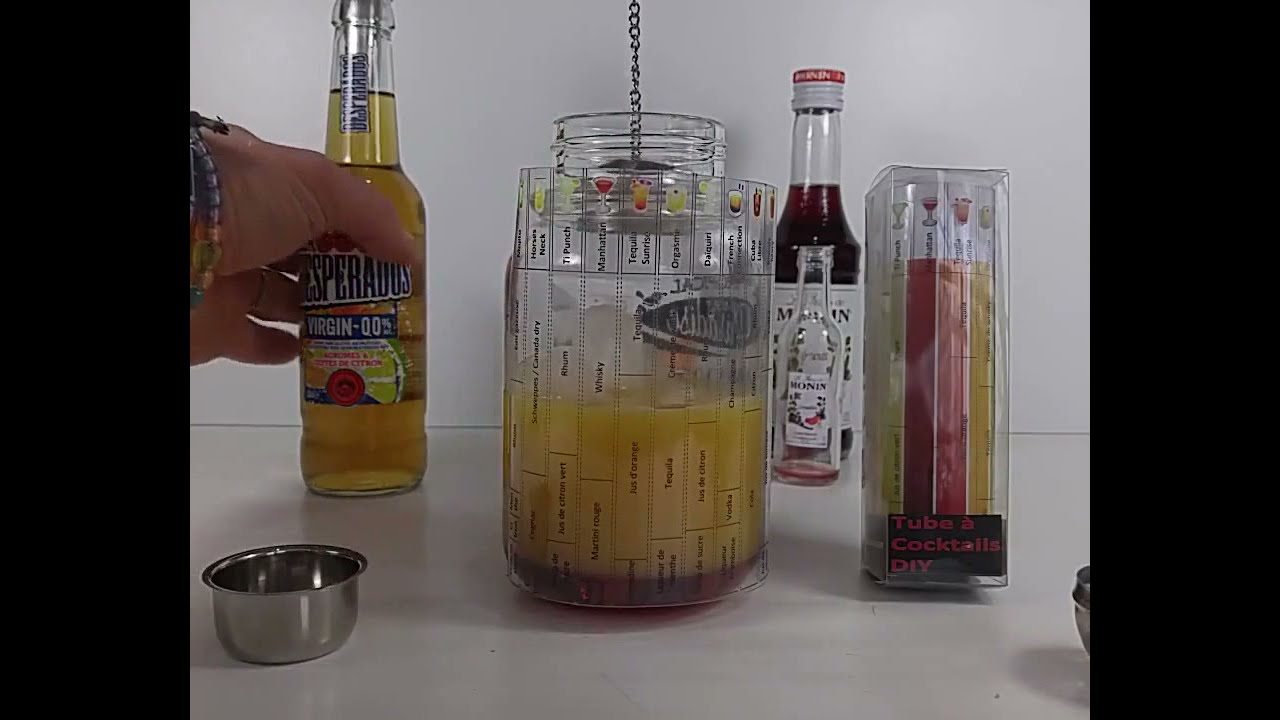 Fabriquer un outil de cocktail à étages facilement : Virgin Tequila Sunrise