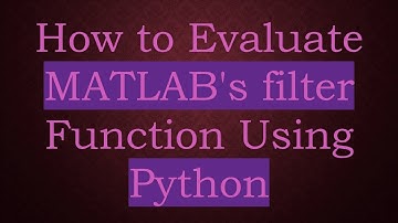 How to Evaluate MATLAB