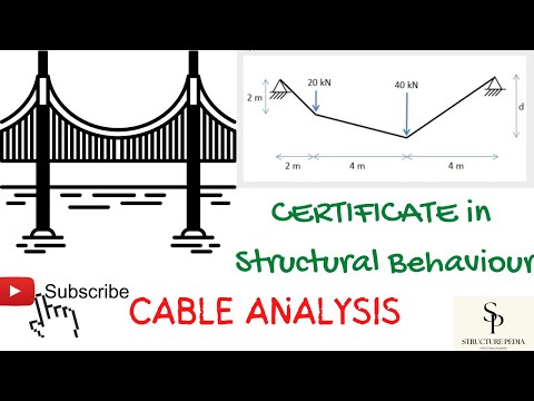 IstructE- certificate in Structural behaviour - cable structural analysis
