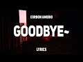 Corbon amodio  goodbye lyrics