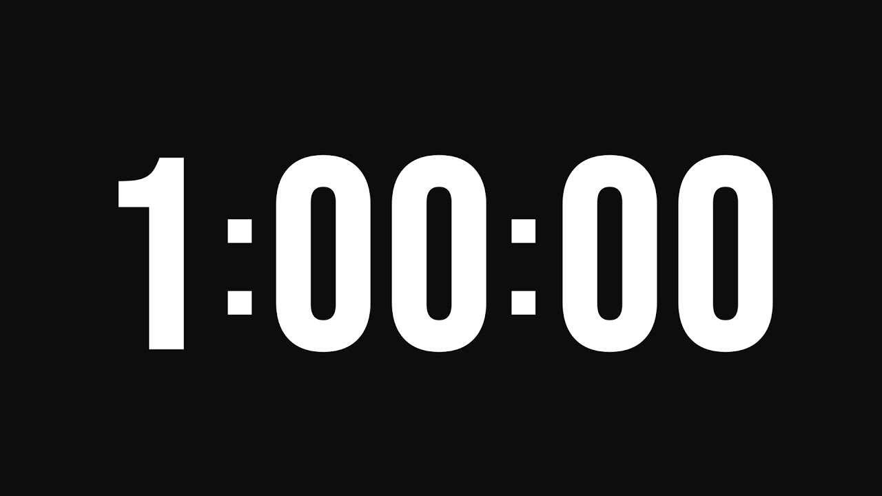 1 Hour Count Up Timer