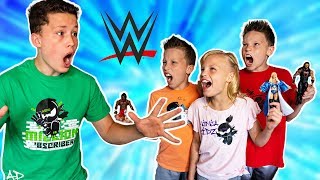 Wwe ninja kidz toys challenge!