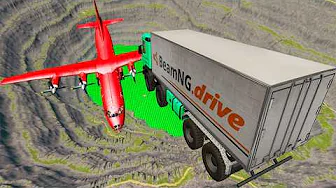 I Crashed 10 Cars into Avro Arrow Airplane Here's What Happened BeamNG.Drive