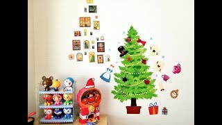 【DIY】100均＆3coinsのクリスマスに使える「ウォールステッカー」がおしゃれで可愛い♡～"Wall sticker" that can be used for Christmas.