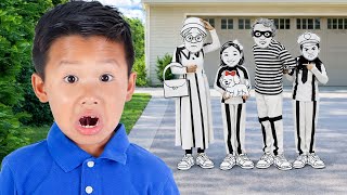 kaden emma saves lost puppy dog kids pretend play adventure