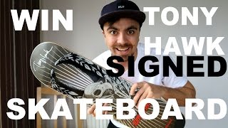 Win a Signed TONY HAWK Skateboard THE WINNER HAS BEEN CHOSEN ******************************** A winner has been randomly selected and has asked to remain