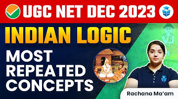 UGC NET December 2023 | UGC NET Paper 1 Indian Logic | All Concepts by Rachana Mam | JRFAdda
