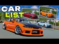 The Car List For CarX Drift Racing Online 2 Early Access... What's Missing!?