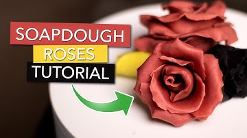 Soap-dough Roses - How to make soap dough roses - no fancy equipment needed!