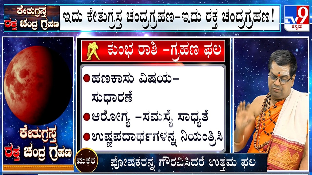 Lunar Eclipse 2026: Effects On Aquarius| ಕುಂಭ ರಾಶಿ | Kumbha Rashi | ಕೇತುಗ್ರಸ್ತ ರಕ್ತ ಚಂದ್ರಗ್ರಹಣ