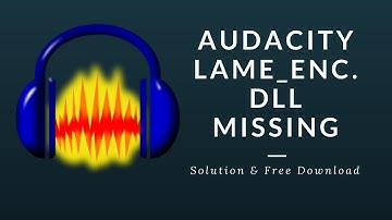 How To Fix Error Audacity Could not open MP3 encoding library | 2019