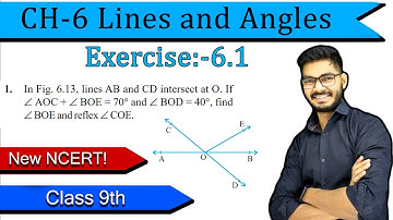 Class9 Question 1 Exercise 6.1 || Chapter 6 Lines and Angles || New NCERT || BY Rajeev Sir