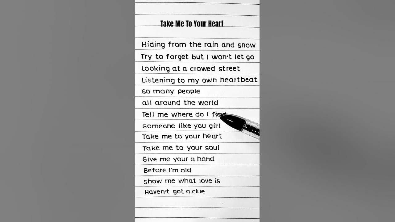 Michael Learns To Rock - Take Me To Your Heart💙 (Lyrics)#song #lyrics #trending