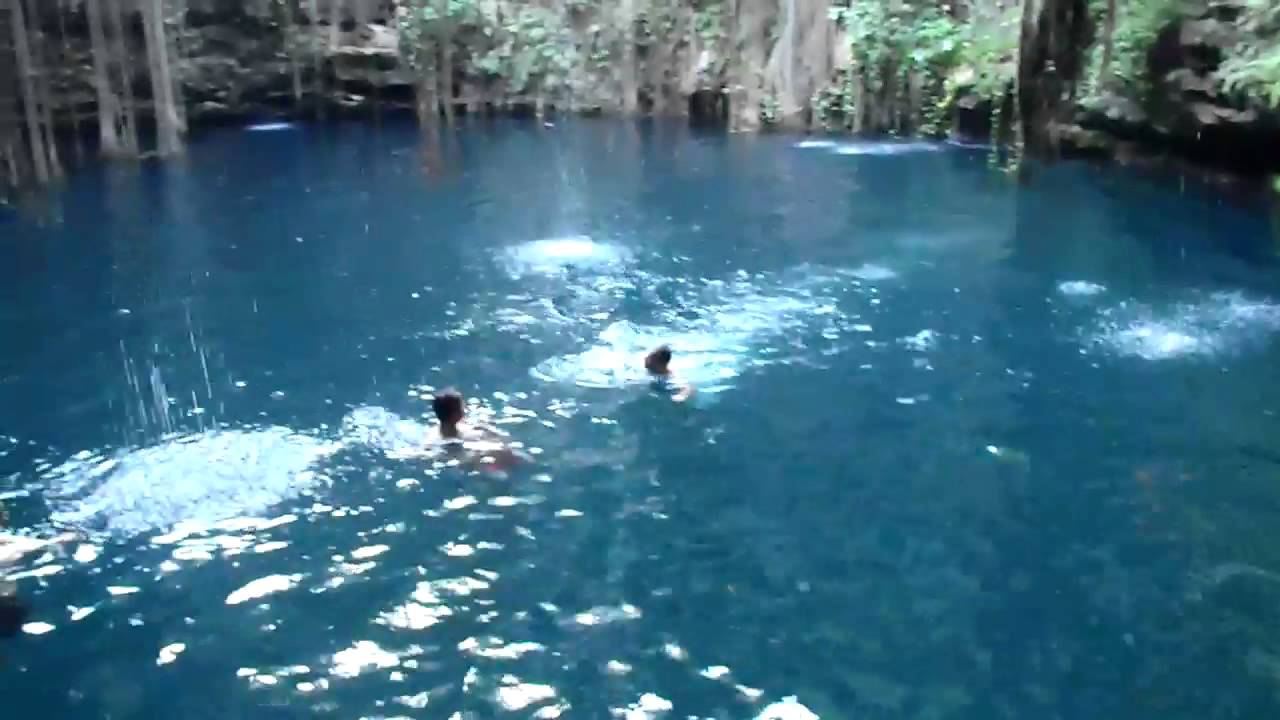salto cenote ik kil chemy - YouTube