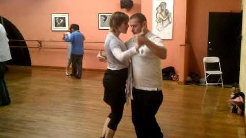 Argentine Tango Lesson: Rock step and sacada sequence