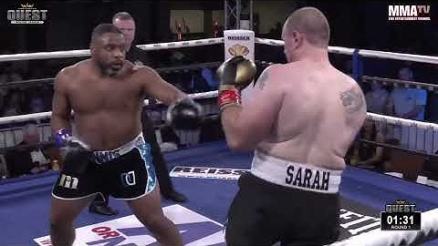 delivering a devastating knockout in the first round to win the European Heavyweight Championship..