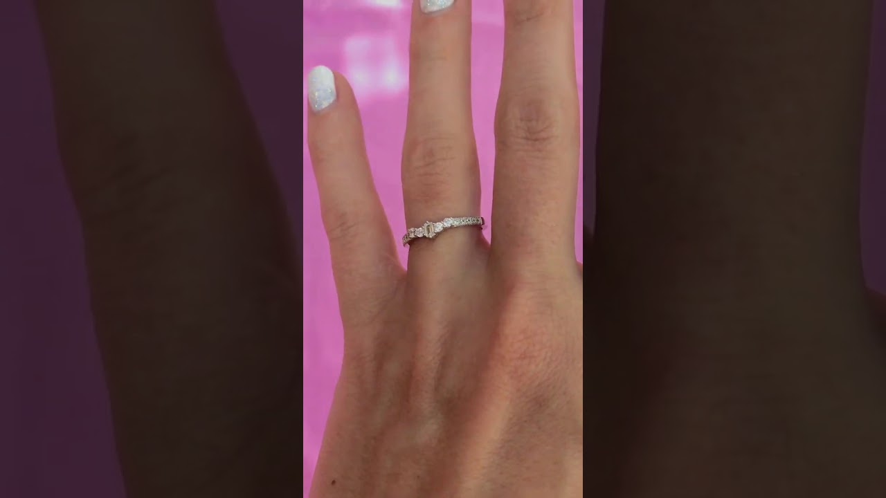 Emerald Cut Stackable 