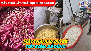 Thực Tế Máy SH30 Thái Sợi Củ Cải, Củ Dền, Su Hào, Khoai Tây| Điện Máy 3G