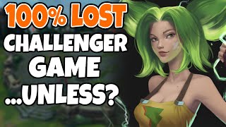 This Challenger game should of been lost 100%, but somehow... It wasn't lost? | Challenger AP Zeri