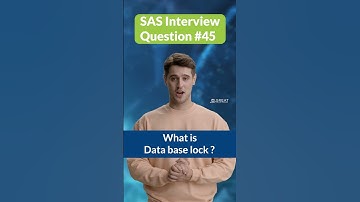 What Is  Data base lock | SAS Interview Questions - 45