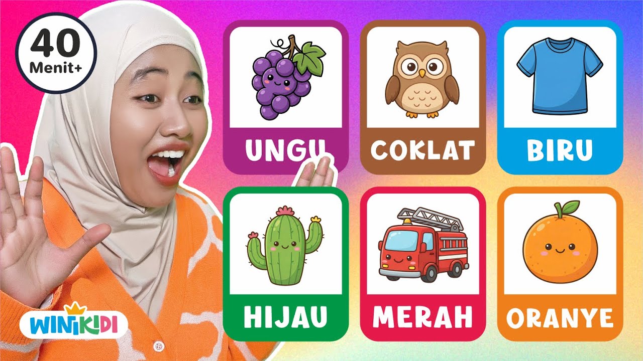 Belajar Warna-warni Buah, Pelangi dan Benda | Main Tebak Warna Baju | Lagu Anak Edukatif