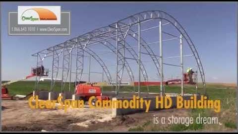 ClearSpan Fabric Structures shows new Commodity Building Install