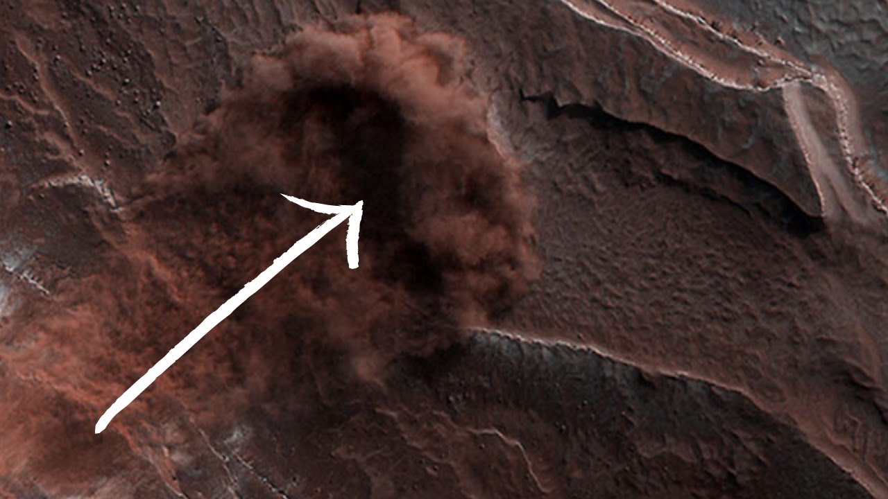 [MARS]- An Avalanche on Mars Planet | LATEST 4K IMAGES FORM MARS Catches BY (Hi-RISE)  Mars camera |