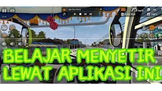 BELAJAR MOBIL LEWAT APLIKASI DENGAN HATI HATI || BUS SIMULATOR screenshot 4