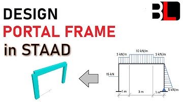 STAAD - Design of Portal Frame #staadpro #civilengineering #staad