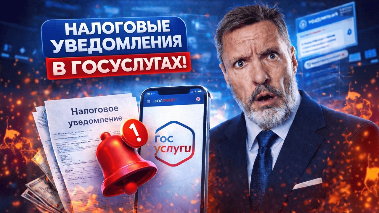 Налоговые уведомления теперь в Госуслугах/Пособия одобрят с 8 МРОТ!/Когда блокируют счета?