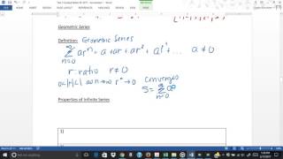 Section 9 2 Geometric Series