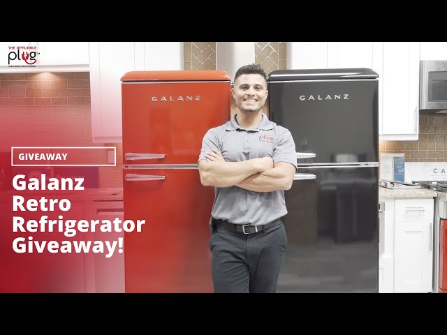 Galanz - Retro 12 Cu. Ft Top Freezer Refrigerator - Blue - Super 70% Off