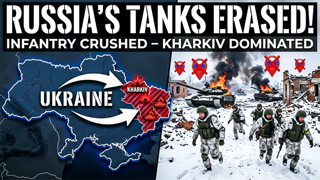 Russia’s Tanks ERASED! Putin’s Infantry CRUSHED – Ukraine Now DOMINATES Kharkiv Front