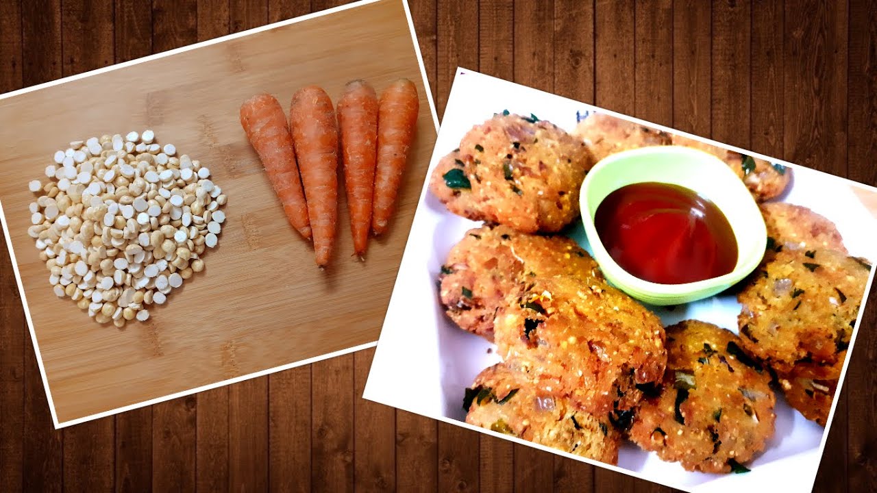 How to make Carrot Vada | Carrot Vada | Carrot Vadai | (Carrot Snacks) | Vimala