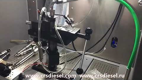 Testing piezo Bosch injector on test bench CR300