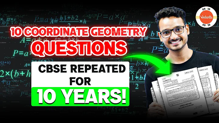 10 Most Important Questions (Repeated PYQ) - Coordinate Geometry Class 10 Maths 🎯 One Shot Revision!
