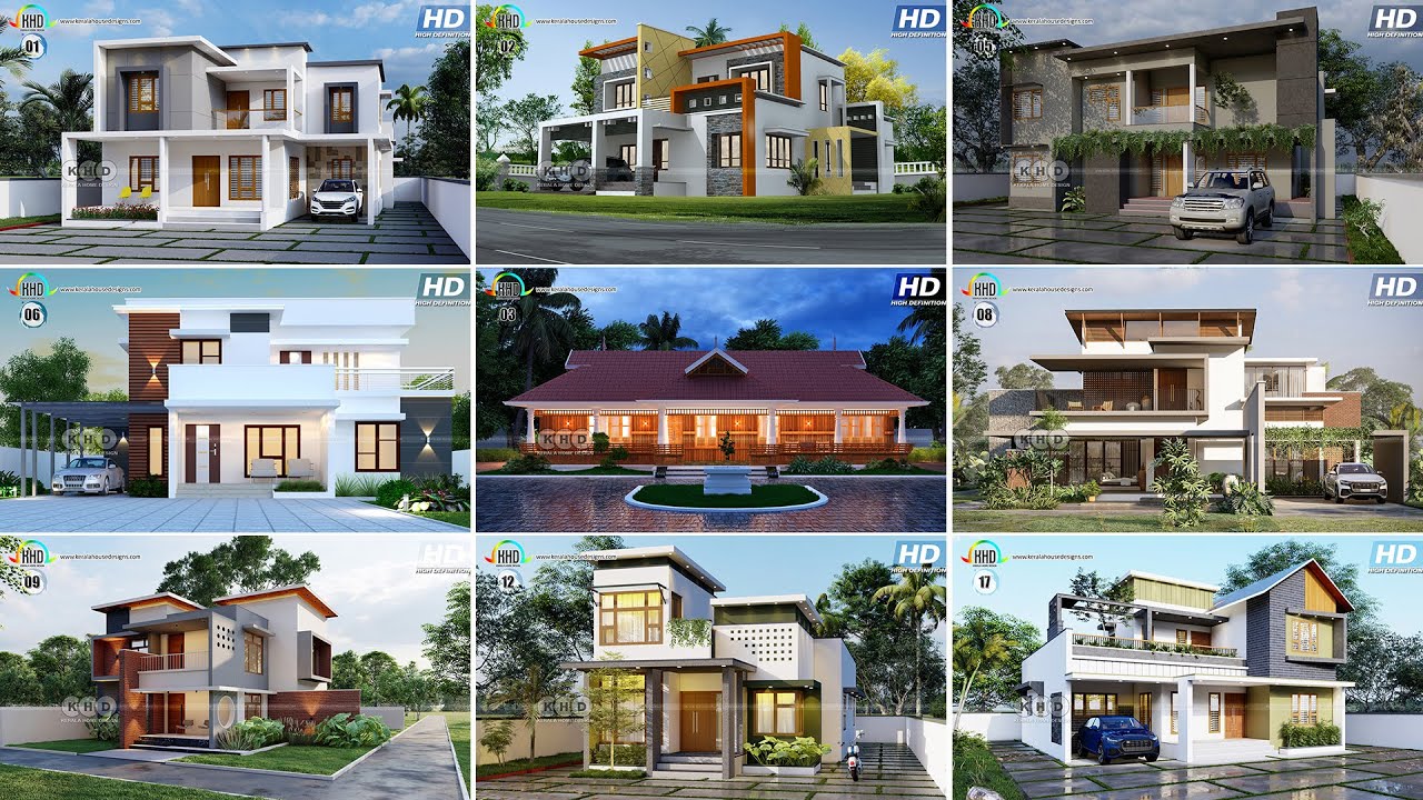 Top 20 Kerala Home Designs of January 2024 HD Quality 
